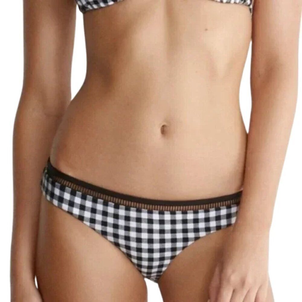 Seafolly La Belle Gingham Bikini Bottoms Sz. 2 NWT